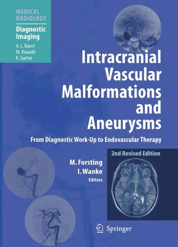 Cover for Intracranial vascular malformations and aneurysms