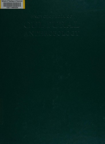 Cover for A-D (Encyclopedia of Cultural Anthropology)