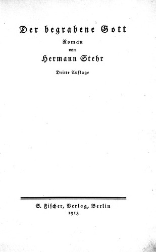 Cover for Der begrabene Gott