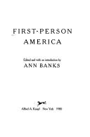Cover for First-person America