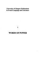 Cover for Words of power