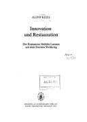 Cover for Innovation und Restauration