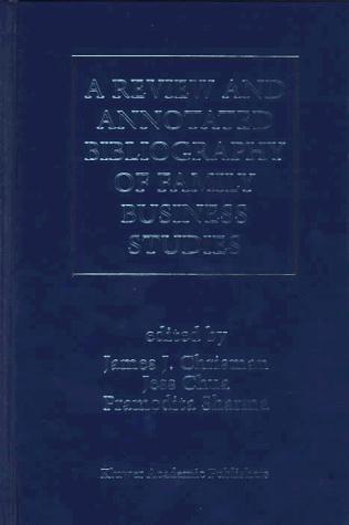 Cover for A review and annotated bibliography of family business studies