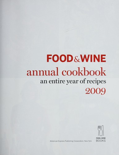 Cover for Food & wine annual cookbook 2009