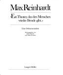 Cover for Max Reinhardt