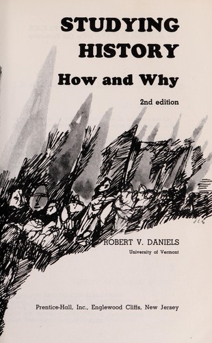 Cover for Studying history; how and why