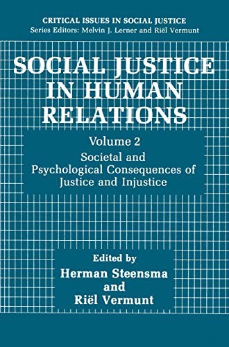 Cover for Social Justice in Human Relations Volume 2