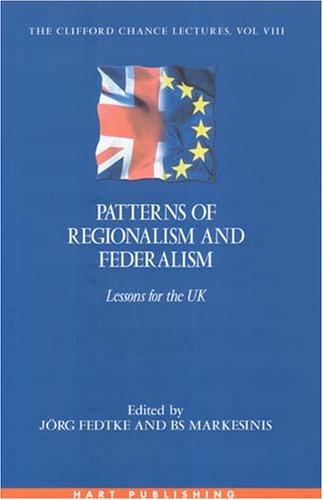 Cover for Patterns of Regionalism And Federalism