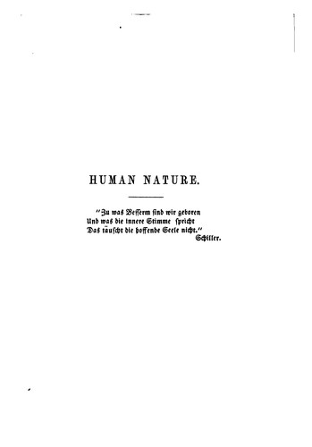Cover for Human nature, a philosophical exposition of the divine institution of reward and punishment. To ...