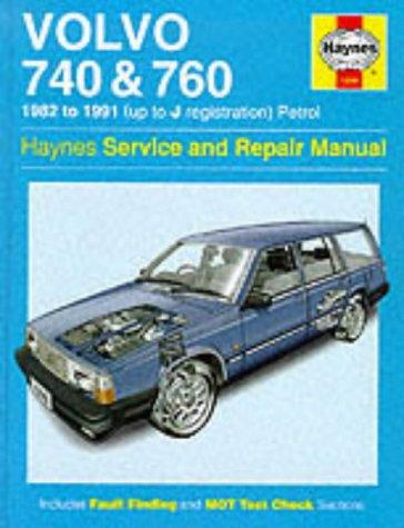 Cover for Volvo 740 and 760 (Petrol) 1982-91 Service and Repair Manual