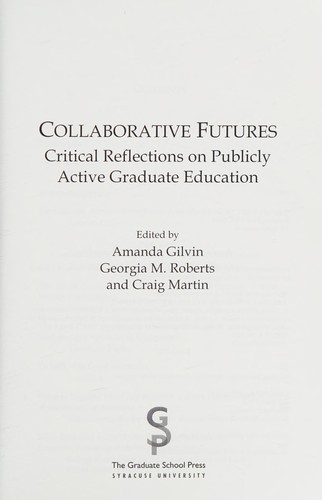 Cover for Collaborative futures