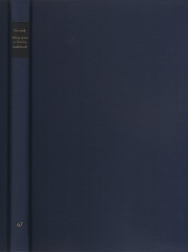 Cover for Die Bibliographien zur deutschen Landesgeschichte und Landeskunde