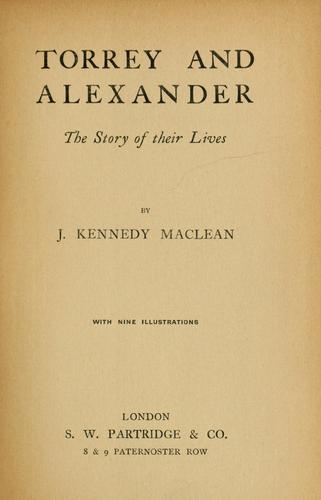 Cover for Torrey and Alexander