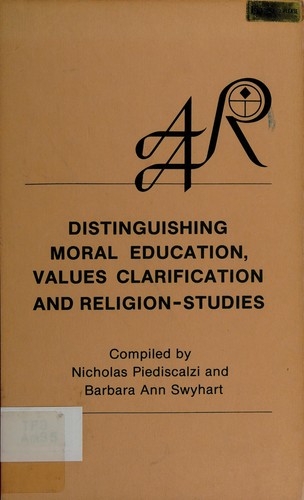 Cover for Distinguishing moral education, values, clarification, and religion-studies