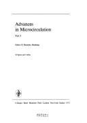 Cover for Advances in Microcirculation