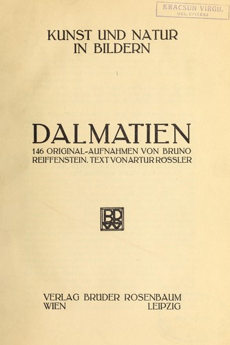 Cover for Dalmatien