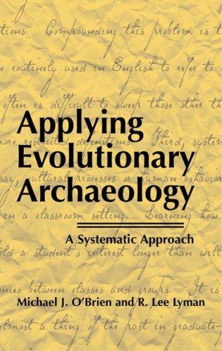 Cover for Applying evolutionary archaeology