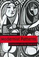 Cover for Modernist patterns in literature and the visual arts