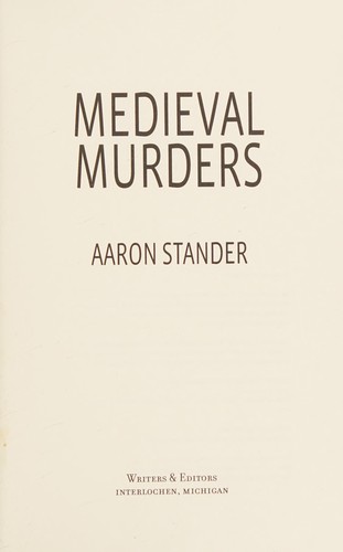 Cover for Medieval murders