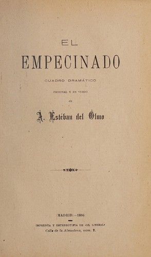 Cover for El empecinado