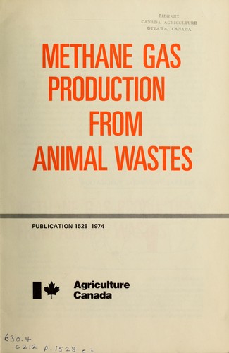 Cover for Methane gas production from animal wastes