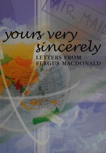 Cover for Yours very sincerely