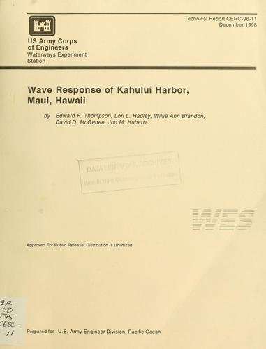 Cover for Wave response of Kahului Harbor, Maui, Hawaii