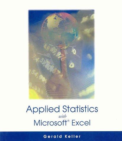 Cover for Applied Statistics (with Microsoft Excel and CD-ROM)