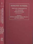 Cover for Edmund Husserl