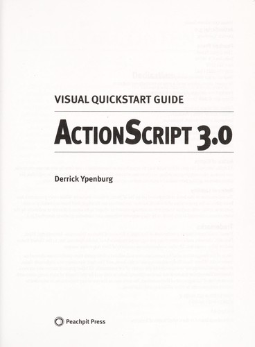 Cover for ActionScript 3.0