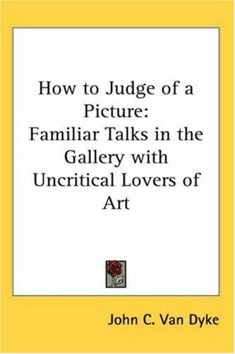 Cover for How to Judge of a Picture
