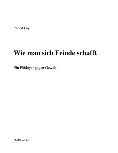 Cover for Wie man sich Feinde schafft