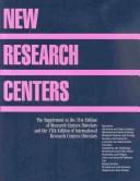 Cover for New Research Centers