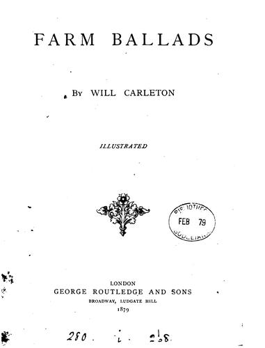 Cover for Farm ballads