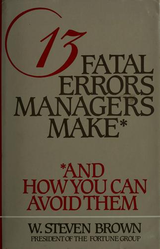 Cover for 13 fatal errors managers make