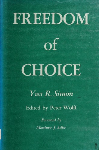 Cover for Freedom of choice.