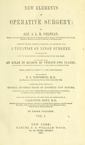Cover for New elements of operative surgery