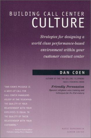 Cover for Building Call Center Culture