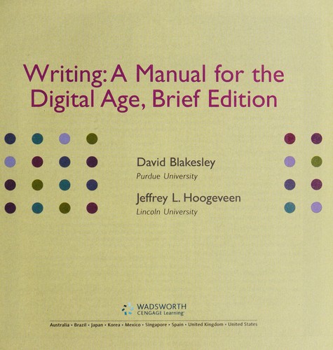 Cover for Writing