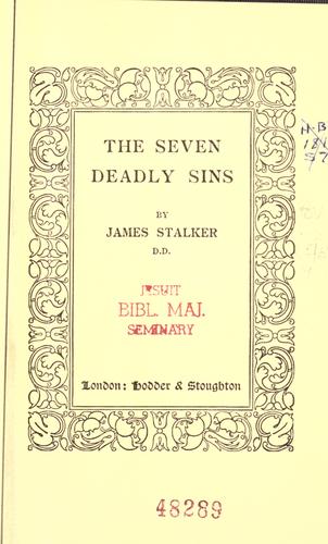 Cover for The seven deadly sins.