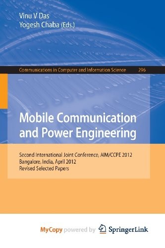 Cover for Mobile Communication and Power Engineering