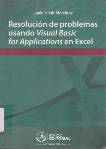 Cover for Resolución de problemas usando Visual Basic for Applications en Excel