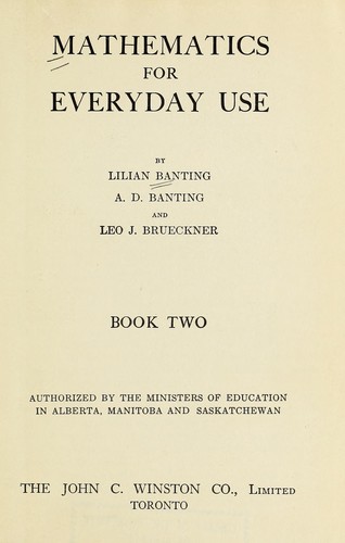 Cover for Mathematics for everyday use