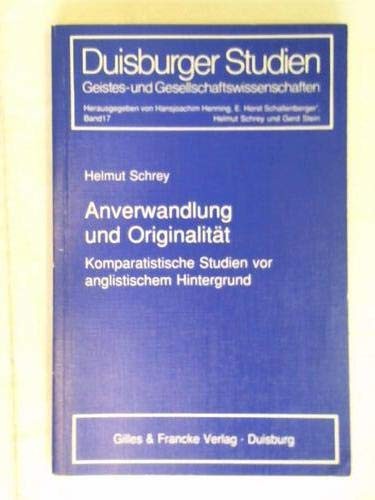 Cover for Anverwandlung und Originalität