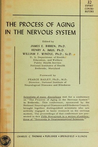 Cover for The process of aging in the nervous system