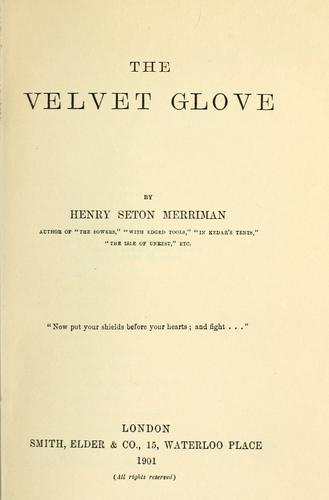 Cover for The velvet glove