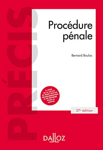 Cover for Procédure pénale - 27e ed.