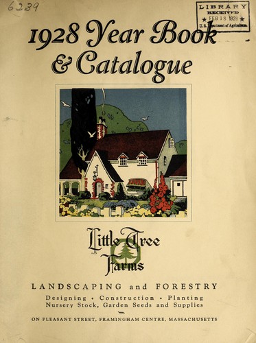 Cover for 1928 Year book & catalogue