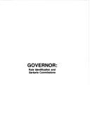 Cover for Governor, role identification and Sarkaria commissions