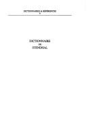 Cover for Dictionnaire de Stendhal